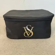 Victorias Secret Cosmetic Case Bag 12X6X6 Train Case VS Logo Travel Vacation