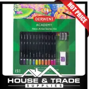 Derwent Academy Pencil Starter Kit 15 Piece Assorted Colours NEON 2300156