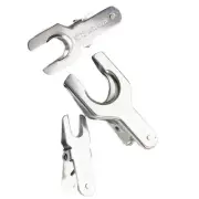 #12 #29 #35 #40 Joint Stainless Steel Lab Clamp Pinch Clip Glass Ball Quickfit