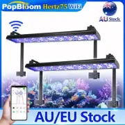 PopBloom H75WiFi Full Spectrum LED Aquarium Light Reef Coral Aquarium 180cm Tank