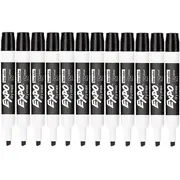 Expo Whiteboard Marker Chisel Tip Black Box 12