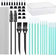 USB C Charging Port Cleaning Kit - 56X Reusable Brush for Phone, Laptop and Other Electronics - USB Dust Covers Included