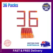 36x Red Mega Darts Foam Refill Pack Compatible w/ Nerf N-Strike Blasters