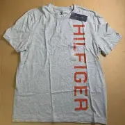 Tommy Hilfiger Men's Short-Sleeve Crewneck Tee Shirt, Size L, Grey Heather