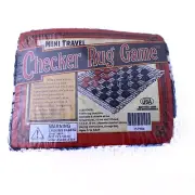 Mini Travel Checkers Rug Game New 12 In Checker Rug Board With Checkers