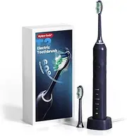 MIEUNUHH Hydro-Tech® T3 Blue Wave Electric Toothbrush with 60° Oscillation & 5 Modes, Sonic Electric Toothbrush - IPX8 & Rechargeable with 2 Soft Brush Heads