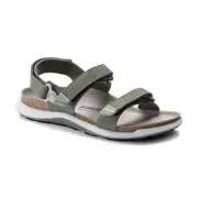 Birkenstock Women Kalahari Birko-Flor Futura Khaki Sandals US8 EU39 1019027