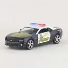 Car Toy Diecast Model 1:36 Scale Chevrolet Camaro Police Pull Back Car Education