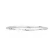 Silver 70mm Smooth Twist Solid Bangle