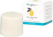 MightyNest Lemon Scented Dish Washing Bar Soap | Dish Soap Bar for the Kitchen | 100% Plastic-Free | Concentrated and Eco-Friendly | One Lemon Bar