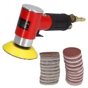 2"& 3" Mini Air Angle Grinder Polisher With Backing Pad + 200 Mixed Grit Discs