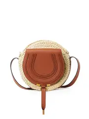 Chloé Marcie Cross-Body Basket in Tan