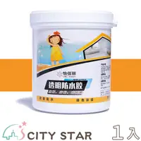 在飛比找PChome24h購物優惠-【CITY STAR】罐裝透明止漏防水膠(500g)