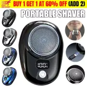 Electric Razor Mini-Shave for Men Portable USB Rechargeable Shaver Travel Home