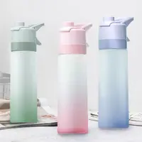 在飛比找PChome24h購物優惠-FASHION BOTTLE 時尚潮流噴霧運動水壺 噴水瓶 