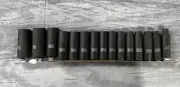 CBPI3LM - 15 Piece 1/2" Drive Cornwell bluePOWER Metric Deep Power Socket Set