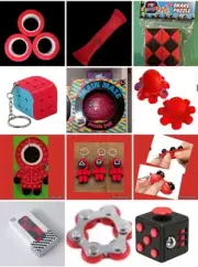 Brand New Squid Games Fidget Stim Sensory Pack Black And Red