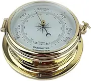 Aneroid Barometer, High-Precision Porthole Barometer, 7" Professional Boat Air Pressure Measurement, for Navigation, Aviation, Decoration, Mountaineering, Agriculture, Household (hPa/mBar)