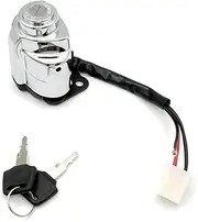 Ignition Switch for Shadow VT600 400 750 for Steed for Magna250 VLX600 VLX 400 Motorcycle Ignition Switch Seat Gas Cap Cover Lock Key Motorcycle Ignition Switch Lock(Ignition Lock)
