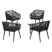 Livsip Outdoor Lounge Setting Furniture 5 Piece Patio Set