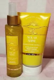 Bath & Body Works Solar Shine Exfoliating Body Scrub And Diamond Shimmer...
