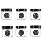 6 x Glass Preserve Jar Screw Top Lid Food Jam Spice Herb Storage Container 360ML