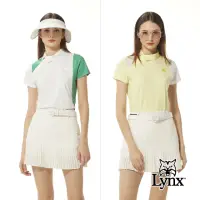 在飛比找momo購物網優惠-【Lynx Golf】首爾高桿風格！女款合身版吸溼排汗側邊配