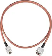 Eightwood N Female to N Male Jumper RG400 Low Loss Coax Cable 3 Feet for 4G LTE Antenna, WiFi Yagi Antenna, Wireless Router, Ham Radio