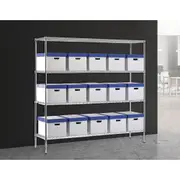 1500 x 350 MODULAR CHROME WIRE SHELVING SHELF STORAGE STEEL METAL SHOP DISPLAY