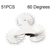 60 Degree Stainless Steel Thread Gauge - 51 Pieces
