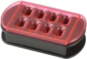 Akebono Sangyo Cutter for Rice Cakes Plastic SE-2506 Black Pink Made in Japan