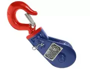 Snatch Block with Hook 2 Ton 3" for 3/8" Wire Rope Wrecker Tow Lifting Pulley