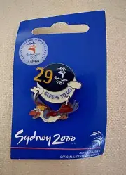 Sydney 2000 Olympic Games Collectable Countdown Pins/Badge - 29 Sleeps To Go