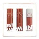 ROM&ND BEST LIP TINT EDITION 暖色調精選,冷色調粉紅色 3 件裝