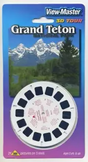 Grand Teton National Park Wyoming View-Master 3-Reel Packet Sealed Mint