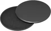 uxcell Exercise Core Sliders, Double-Sided Glider Discs with Rhombus Texture for Full Body Workout, Black