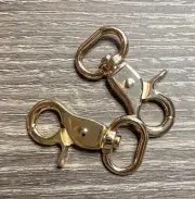 Swivel Trigger Snap Hook - 15mm (set of 2) - Soft Gold