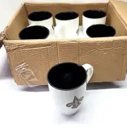 Case (6pcs) 20oz Two Tone White Matte Mug - New Orleans Saints