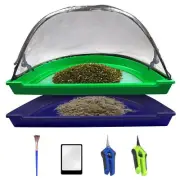 Trim-Daddy Trim Tray Bin 150 Micron Sieve with Scissors & Brush