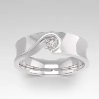 在飛比找momo購物網優惠-【Niloe】純銀戒指 真愛 情侶對戒系列 創新設計(925