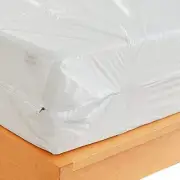 Waterproof Zippered Plastic Mattress Protector Encasement Bed Cover, King Size