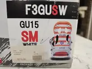 Flux F3GUSW GU15 SM White Snowboard Bindings New