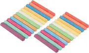 WEKAMOS 2 Boxes Water Soluble Dustless Chalks Teaching Supplies for Smooth Writing and Boards Safe Washable for Teachers
