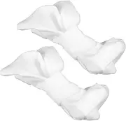 VANZACK 4pcs Pet Foot Cover Booties for Dogs Paws Small Dog Booties Small Dog Shoes Dog Outdoor Shoes Small Dog Boots Snow Shoes for Dogs Dog Paw Boots Dog Shoes for Outdoor Cloth White