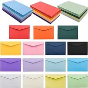 VANRA 150 Pack Mini Envelopes 15 Assorted Colors for Gift Card Envelopes, Cardstock, Index Cards, Business Card Envelopes (4x2.7in)