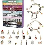 Music Lover Christmas Advent Calendar Acrylic Decoration 2024 for Girls 24 Days Xmas Countdown Calendar DIY Key Chain Kit Gift Blind Box for Kids Teens Women