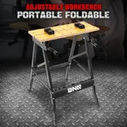 Adjustable Angles Foldable Workbench Work Table w/ Measuring Ruler & Protractor