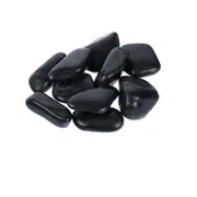 Tuscan Path 40-60mm 10KG High Polish Black Pebbles
