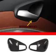 ABS Carbon Inner Door Handle Bowl Trim Shell For Mercedes Benz Smart 2011-2014