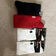 4x Sock Lot - Large - Under Armour UA Performance Adult Soccer OTC Over The Calf